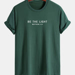 Regular Fit Be The Light Print Cotton T-Shirt