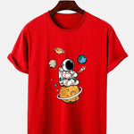 Planet Astronaut Print T-Shirt