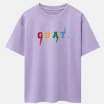 Goat Print Drop Shoulder Oversize T-Shirt