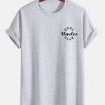 Regular Fit Cool Uncles Club Print Cotton T-Shirt
