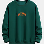 Brooklyn Slogan Print Relax Fit Sweatshirt
