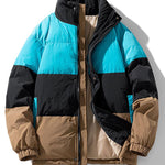Color Block Puffer Jacket