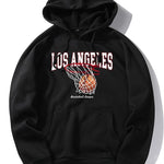 Los Angeles Basketball Print Hoodie
