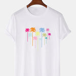 Colorful Palm Tree Print T-Shirt