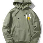 LA Smiley Print Hoodie