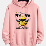 PEW PEW MADAFAKAS Chicken Print Relax Fit Hoodie