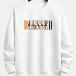 Blessed Print Relax Fit Sweatshirt