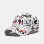 Hip Hop Graffiti Slogan Pattern Baseball Cap