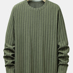 3 Pieces Long Sleeve Knit Ribbed T-Shirts