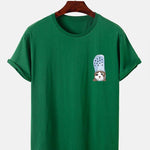 Crying Cat in a Croc Print T-Shirt
