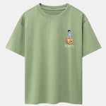 Galaxy Astronaut Print Drop Shoulder Oversize T-Shirt