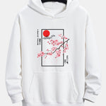 Cherry Blossom Slogan Print Relax Fit Hoodie