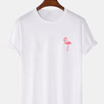 Flamingo Print T-Shirt & Swim Shorts
