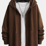 Basic Relax Fit Zip Hoodie