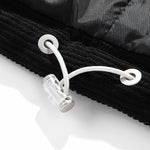 2 In 1 Corduroy Zip Up Hooded Puffer Coat