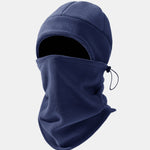 Polar Fleece Warm Hat And Adjustable Scarf Set Suitable For Outdoor Sports