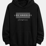Los Angeles Checkered Print Relax Fit Hoodie