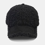 Solid Color Teddy Plush Baseball Cap