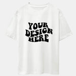 Your Design Here Print Drop Shoulder Oversize T-Shirt
