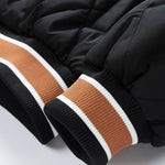 2 in 1 Quilted Hooded Baseball Jacket