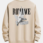 Romantic Doves Back Print Relax Fit Sweatshirt