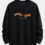 Infrared Hand Print Relax Fit Sweatshirt