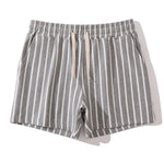 Cotton 3" Striped Jersey Drawstring Shorts