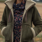 Women's Vintage Turtleneck Sherpa Jacket