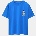 Galaxy Astronaut Print Drop Shoulder Oversize T-Shirt
