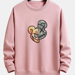 Violent Bear Print Relax Fit Sweatshirt