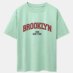 Brooklyn Print Drop Shoulder Oversize T-Shirt