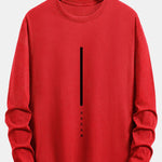 Long Sleeve Dream Stripe Print Cotton T-Shirt