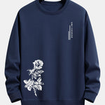 Rose Print Relax Fit Sweatshirt