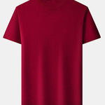 Short Sleeve Muscle Fit Mock Neck Sweater
