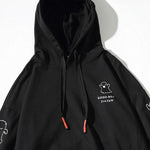 Relax Fit Ghost Print Hoodie