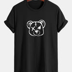 Regular Fit Bear Print Cotton T-Shirt