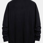 Long Sleeve Dream Stripe Print Cotton Arc Hem T-Shirt