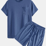 2 In 1 Waffle T-Shirt & Shorts