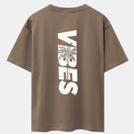 Palm Tree Vibes Slogan Back Print Drop Shoulder Oversize T-Shirt
