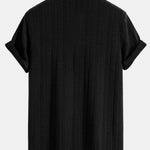 Knitted Geometric Jacquard Polo