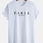 Regular Fit Paris Slogan Cotton T-Shirt
