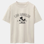 Los Angeles Palms Print Heavy Weight Oversize T-Shirt