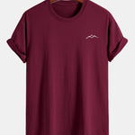 Regular Fit Mountains Print Cotton T-Shirt