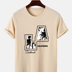 LA Palm Tree Print T-Shirt