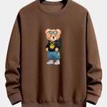 Hip Hop Bear Print Relax Fit Sweatshirt