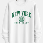 New York Varsity Print Relax Fit Sweatshirt