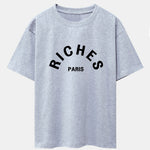Riches Paris Print Oversize T-Shirt