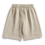Basic Textured Drawstring Shorts