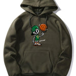 Basketball Skeleton Print Hoodie