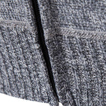 Geometric Pattern Zip Hooded Sweater